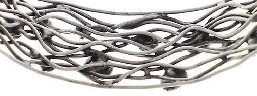 image for Bracelet Bangle Cages Beige / Pink  size L