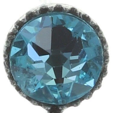 image for Earring Stud Dangling Colour Ring Blue lt. turquoise 