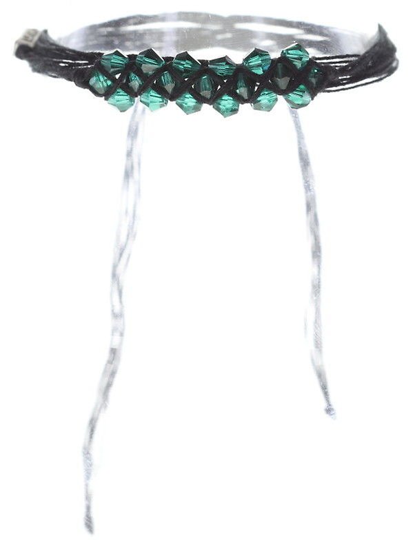 Kép Bracelet knot Festival Bracelet Black / Green  