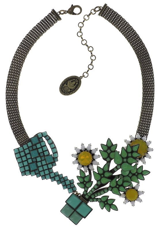 Bild für Halskette Sunflower Gelb / Weiß / Grün  size XL,L,M
