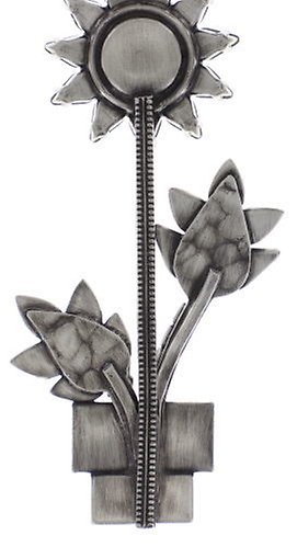 image pour Clou d'oreille pendant Sunflower Rose / Vert  size L