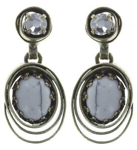 image pour Clou d'oreille pendant Boho Twist Blanc  