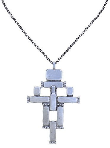 image for Necklace pendant Empire States Incas Blue  