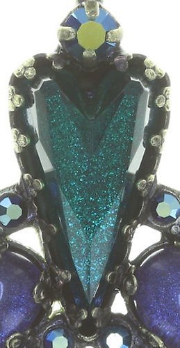 image for Earring Stud Dangling Snow White Blue / Green  size S