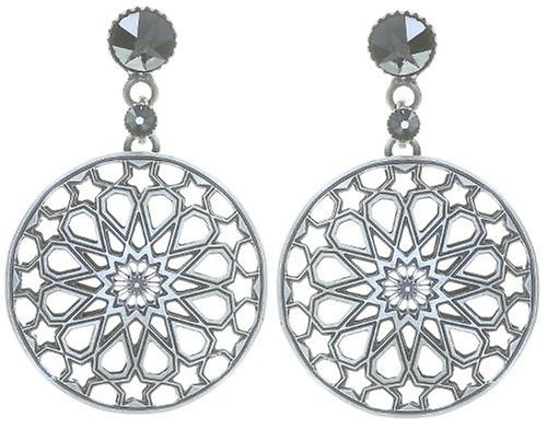 image for Earring Stud Dangling Shades of Light Black  size XS