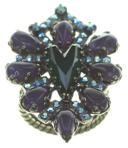 Bild für Ring Snow White Blau / Grün  Größe S