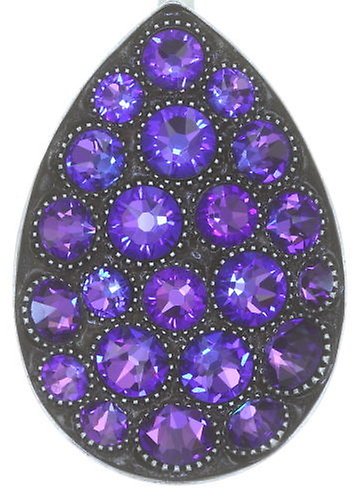 image for Earring Eurowire Tears of Joy Lila crystal heliotrope size L