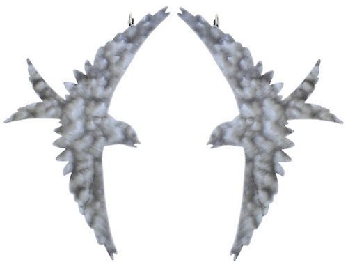 image for Earring eurowire The Sparrow Silver  