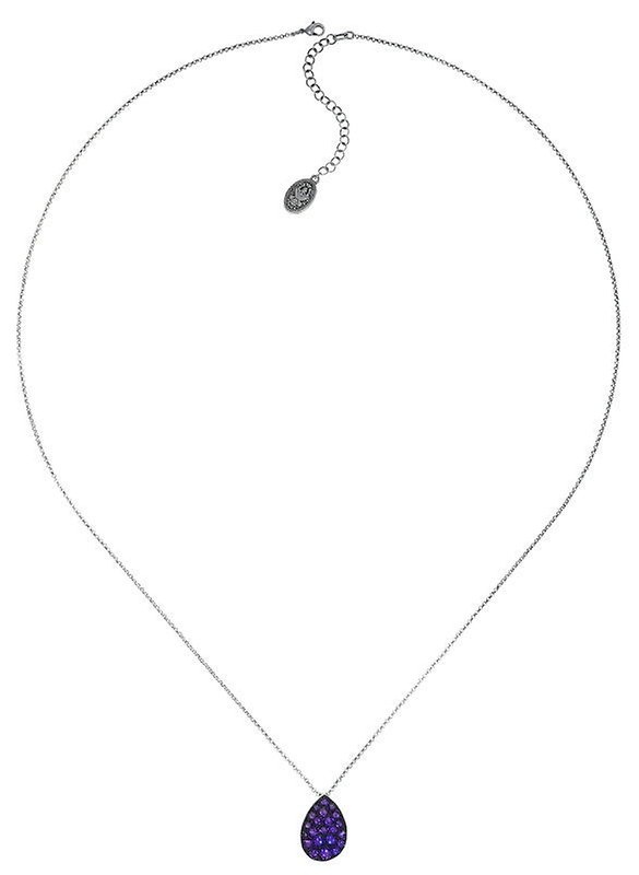 image pour Collier pendant (long) Tears of Joy Lila crystal heliotrope size L