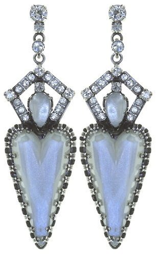 image for Earring Stud Dangling Snow White White  size M