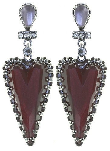 image for Earring Stud Dangling Snow White Red  size M