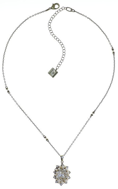 Kép Necklace pendant Kaleidoscope Illusion White  size S