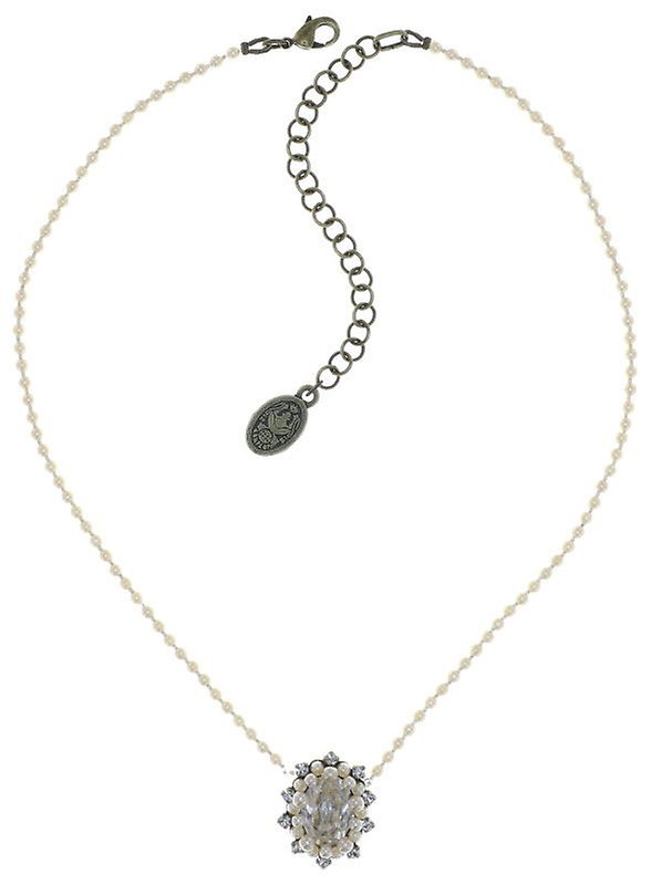 image for Necklace Kaleidoscope Illusion White  size S