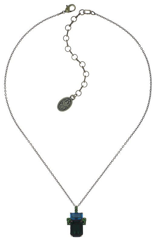 image pour Collier pendant Empire States Incas Bleu / Vert  