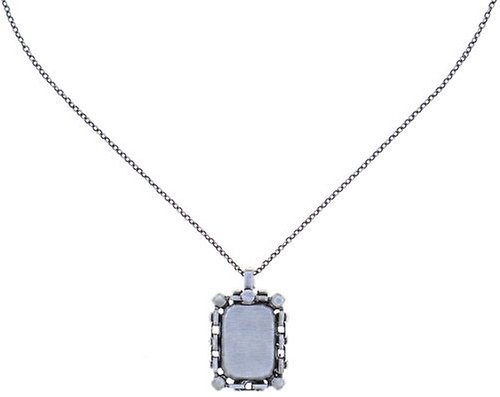 image for Necklace pendant Empire States Incas White  