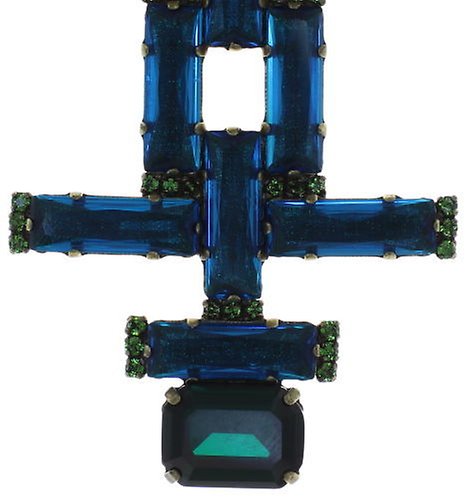 image pour Collier Empire States Incas Bleu / Vert  