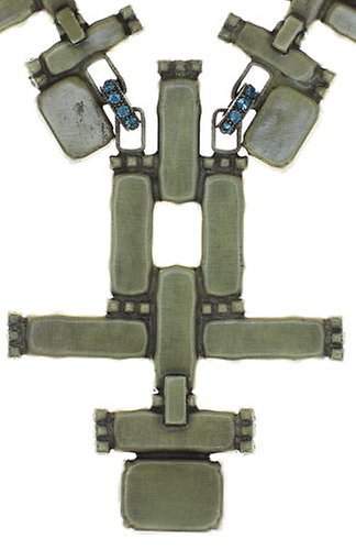 image for Necklace Empire States Incas Blue / Green  