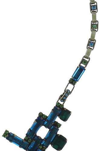 image for Necklace Empire States Incas Blue / Green  