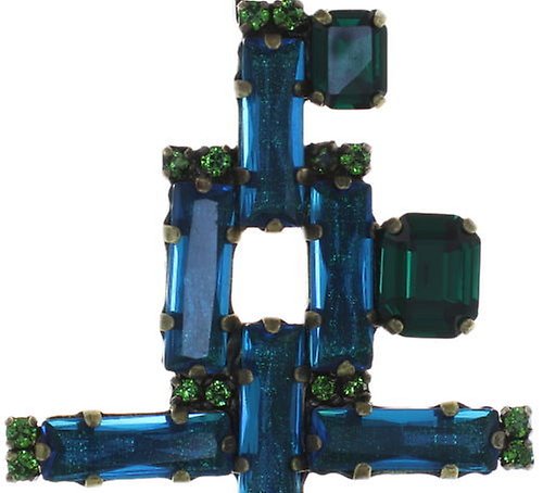 image pour Collier Empire States Incas Bleu / Vert  