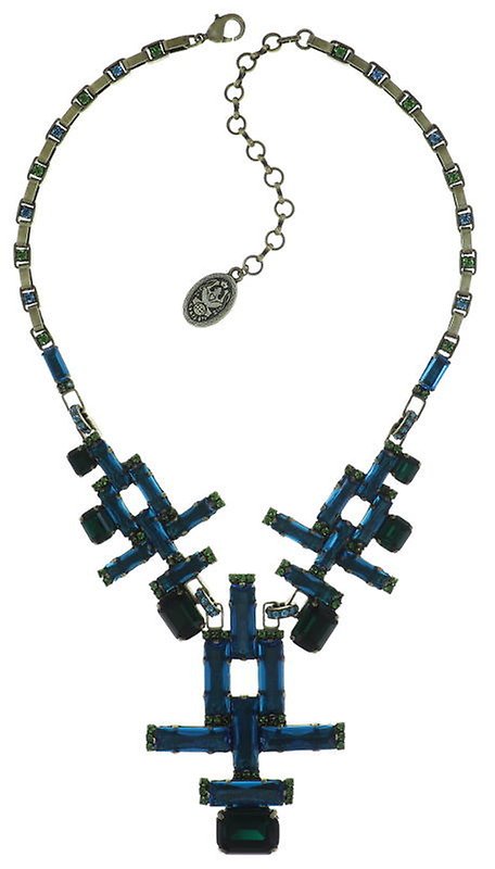 image for Necklace Empire States Incas Blue / Green  