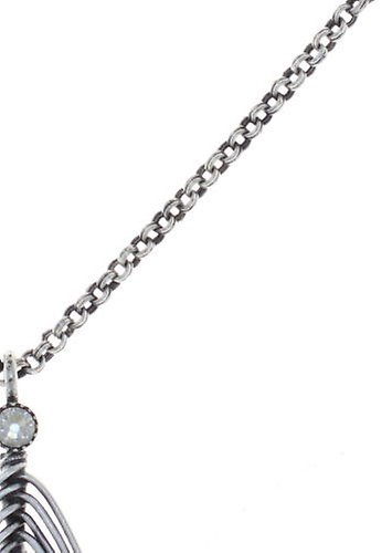 image for Necklace pendant (long) Amazonia White  size M