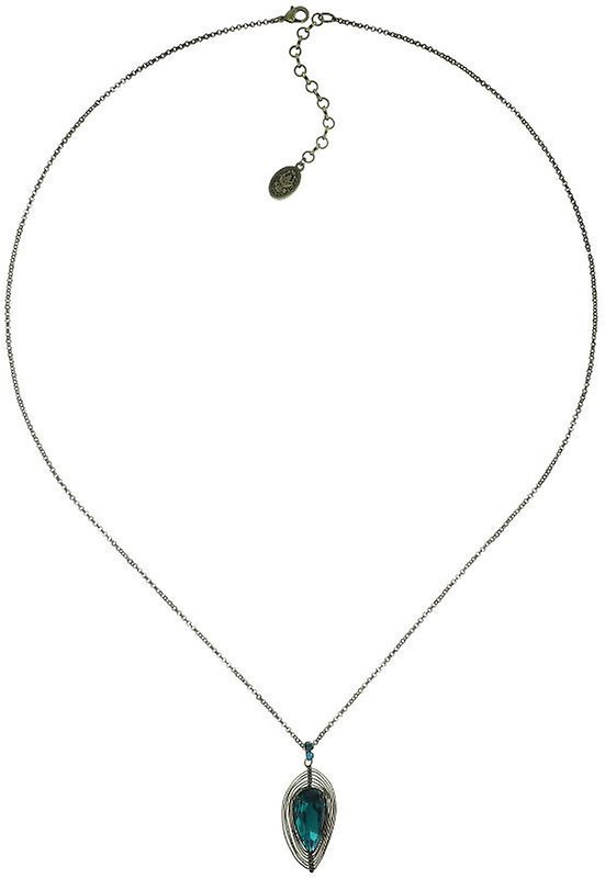 image for Necklace Pendant (Long) Amazonia Blue / Green  size L
