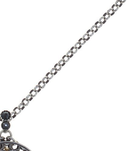 image for Necklace Pendant Shades of Light Black  