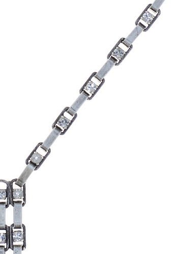 image pour Collier pendant Industrial Blanc crystal 