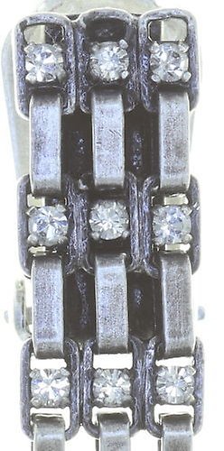 Bild für Ohrring Clip  Industrial Weiß Kristall 