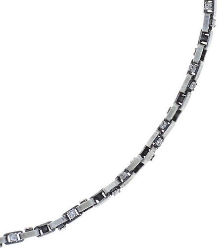 image for Necklace Industrial White crystal 