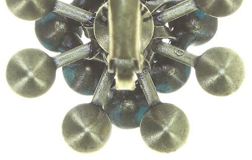 Bild für Ohrringe mit Brisur Magic Fireball Blau / Grün  Classic Size (21mm Ø)