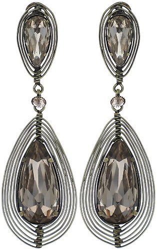 image for Earring stud clip dangling Amazonia Beige  size L,S