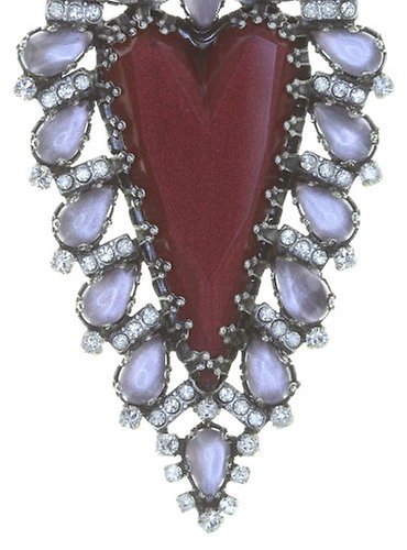 image pour Boucle d'oreille Clip pendante Snow White Rouge  size L