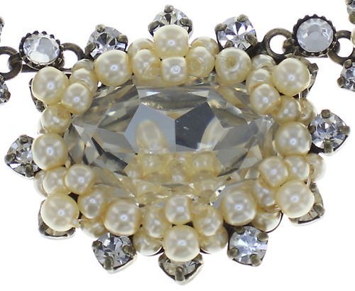 image for Necklace Kaleidoscope Illusion White  size L,S