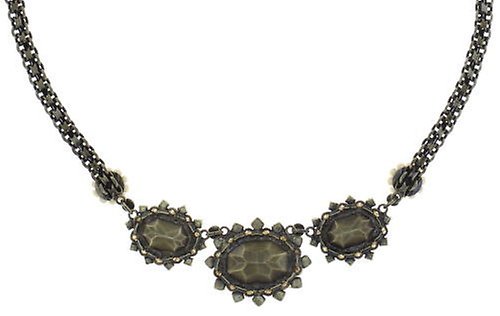 image for Necklace Kaleidoscope Illusion White  size L,S