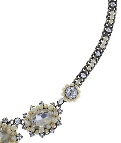 image for Necklace Kaleidoscope Illusion White  size L,S