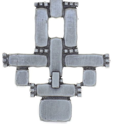 image pour Boucle d'oreille Clip pendante Empire States Incas Blanc  