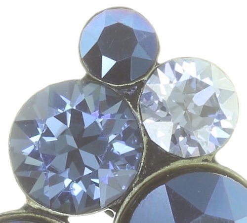 image pour Clou d'oreille Petit Glamour Bleu Foncé  