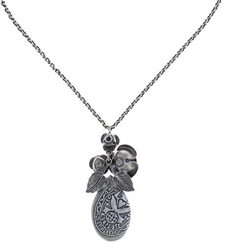 image for Necklace Pendant They Call Me The Wild Rose Blue / Lila  