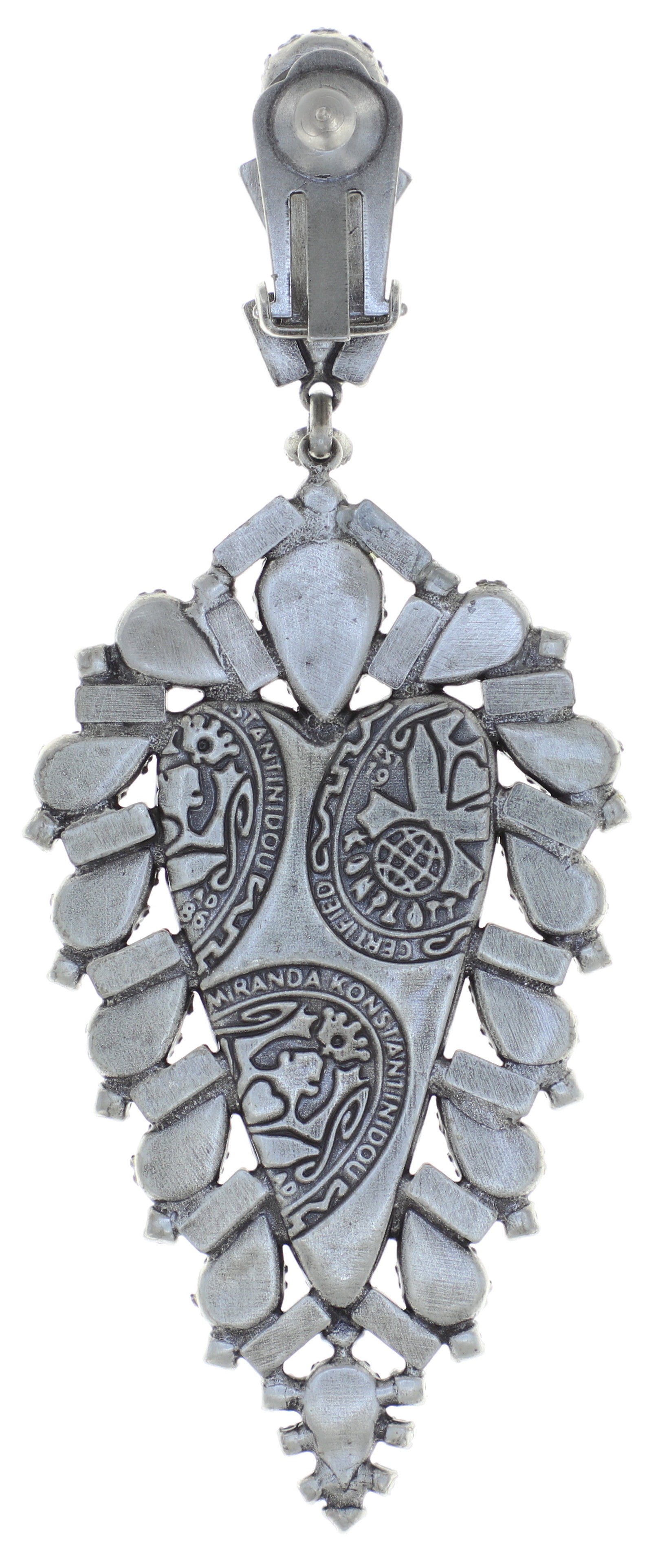 image pour Boucle d'oreille Clip pendante Snow White Rouge  size L