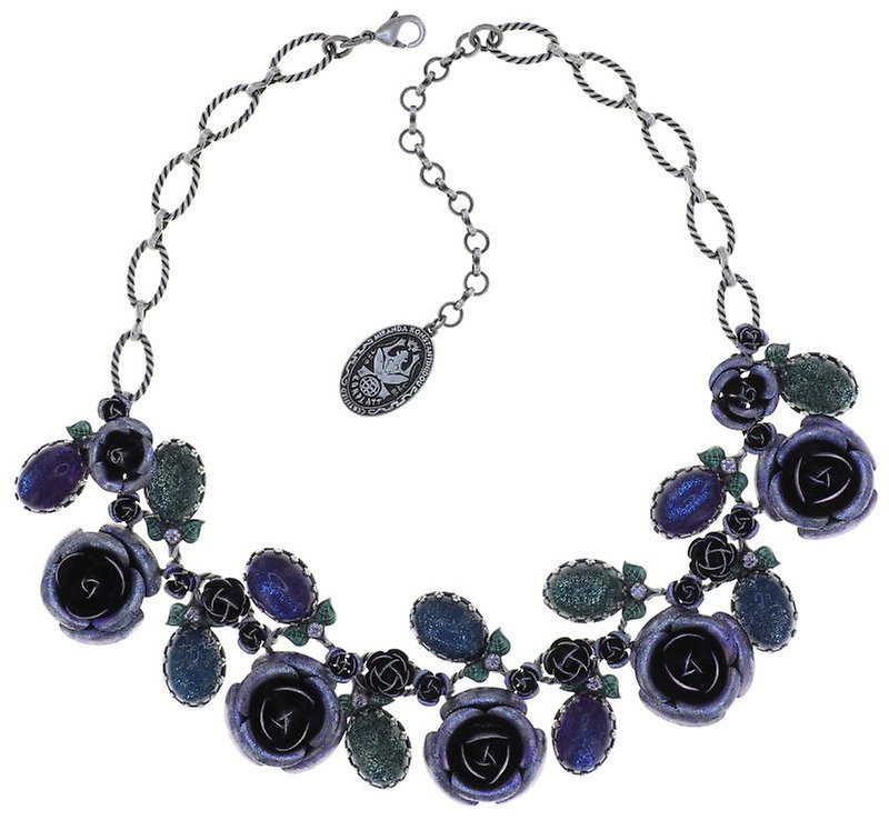 image for Necklace Collier They Call Me The Wild Rose Blue / Lila  