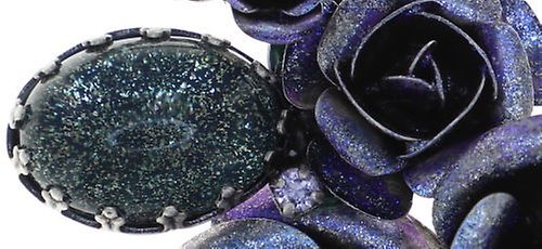 image for Necklace They Call Me The Wild Rose Blue / Lila  