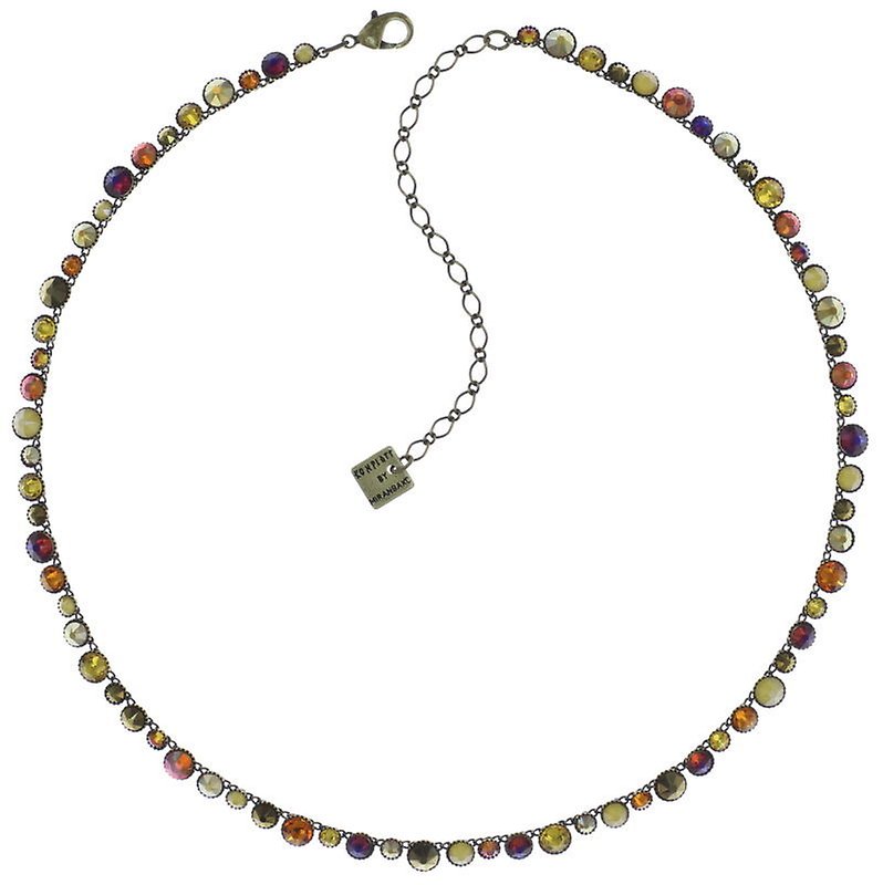 image pour Collier Water Cascade Marron / Orange  