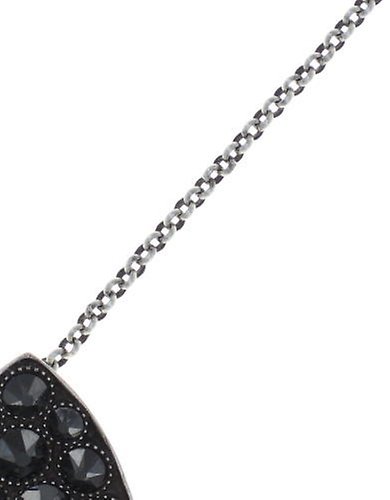 image for Necklace Pendant (Long) Tears of Joy Icy Black jet hematite size L