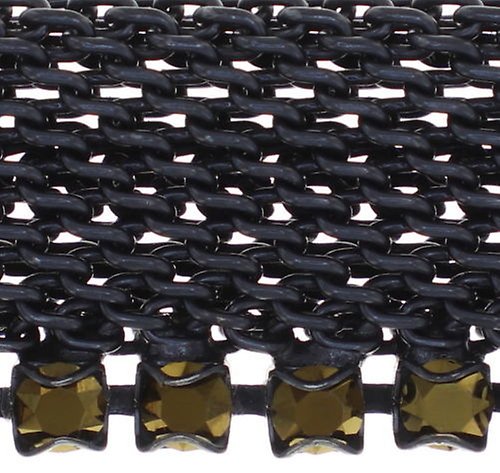 image pour Collier ras-de-cou Rock 'n' Glam Noir  