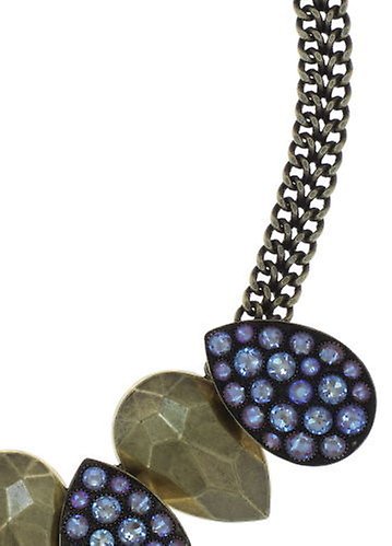 image for Necklace Tears of Joy Brown crystal cappucci size L