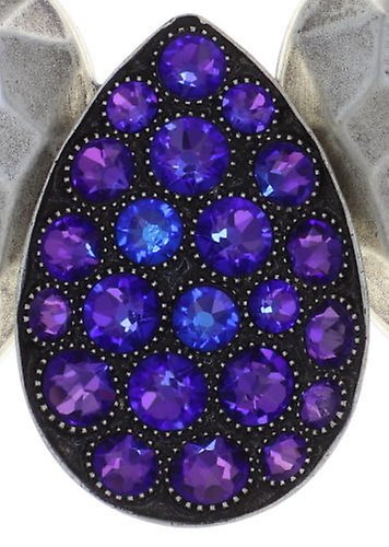 image for Necklace collier Tears of Joy Lila crystal heliotrope size L