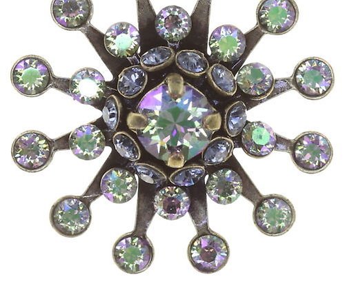 image pour Clou d'oreille pendant Night Sun Vert / Lila  