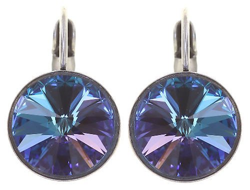 image for Earring eurowire Rivoli Blue / Green aquamarine vitrail light 