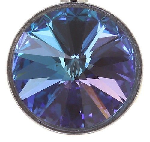 image pour Boucles d'oreilles Eurowire Rivoli Bleu / Vert aquamarine vitrail light 